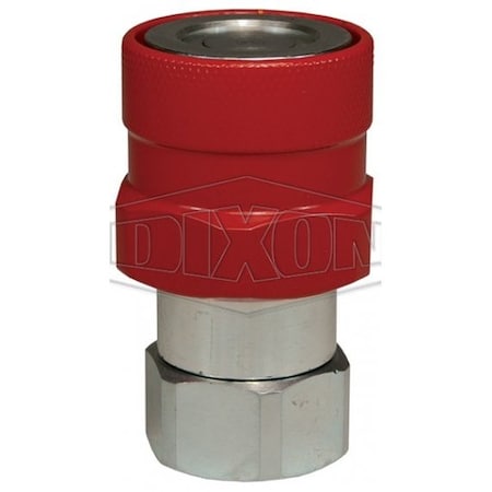 Dixon DQC VEP-BOP Blowout Preventer Safety Female Coupler, 3/4-14 Nominal, Female NPTF, Steel 6VEPF6-BOP